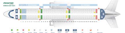 seat map airbus a321 200 frontier airlines best seats in