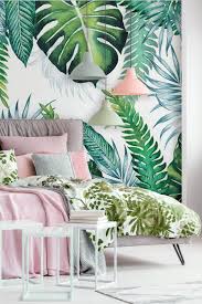 Take a peek at 40 of our favorite bedroom wallpaper ideas by top interior designers, from romantic floral patterns to graphic 40 beautiful bedroom wallpaper ideas to envelop yourself with style. Tropical Palm Leaf Wallpaper Mural Tropical Bedroom Decor Tropical Home Decor Tropical Interior Design