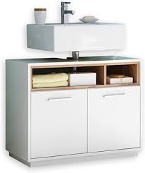 Und das zu einem besonders günstigen preis. Milano Badezimmer Waschbeckenunterschrank In Wildeiche Optik Weiss Hochglanz Bad Unterschrank Badezimmerschrank Mit Viel Stauraum 80 X 64 X 40 Cm B H T Amazon De Kuche Haushalt Wohnen