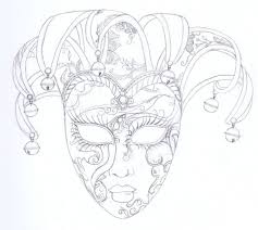 Venetian Mask Coloring Mask Mask Drawing Coloring Pages