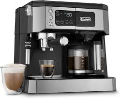 De'Longhi All-in-One Combination Coffee Maker & Espresso Machine Advanced  Adjustable Milk Frother for Cappuccino & Latte Glass Coffee Pot 10-Cup, ...