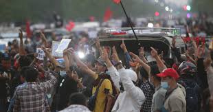 Thousands turn out on second day of protests despite internet blackout. Myanmar Coup Leaders Threaten Action To Quell Mounting Protests Cbs News