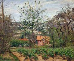 Le Chalet La Maison Rose 1970 By Camille Pissarro French 1830 1903 Oil On Canvas 46 X 55 5 Cm Place Of Cottage Canvas Art Camille Pissarro Pink Houses