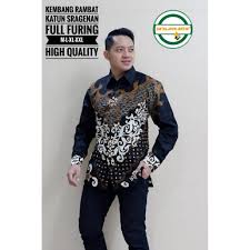 Author, march 28, 2017 february 25, 2019, fashion, desain baju, model batik kerja, model batik modern, motif batik, 0 saat ini model baju batik modern sangat berkembang pesat. Kemeja Batik Pria Lengan Panjang Baju Batik Pria Batik Shopee Indonesia