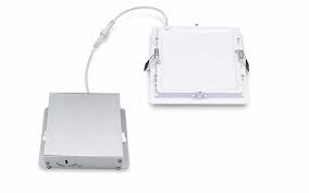 Large selection of round and square led recessed trims. 4 Inch Square Wafer Light Led Recessed Ceiling Slim Panel Dimmable