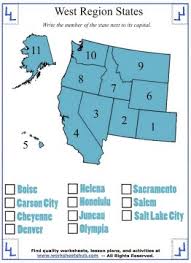 Assess students' knowledge of state capitals in the southwestern region of the united states with a printable quiz. Regional State And Capital Worksheets