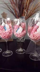 Pink And Gray Baby Shower Wine Glass Favors Fingernail Polish Remover Pads Baby Pop Li Cute Baby Shower Ideas Wine Glass Baby Shower Favors Pink Baby Shower
