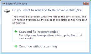 Click disk management in the list on the left. Disable Do You Want To Scan And Fix Removable Disk Ghacks Tech News