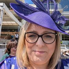 Purple Large Teardrop Fascinator Hat Wedding Races Hairband Headband Formal  Cadbury Purple U12708