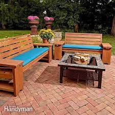 Nov 27, 2017 · this diy outdoor furniture project requires moderate skills, for example making biscuit joints with a biscuit joiner. Perfect Patio Combo Wooden Bench Plans With Built In End Table Diy