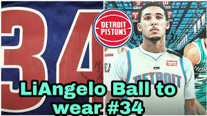 And zo, who also wears #2 on the pelicans, immediately went to work on getting lil. Liangelo Ball Will Wear 34 Jersey Detroit Pistons Lamelo Ball Lonzo Ball Charlotte Hornets Nba 3 Youtube