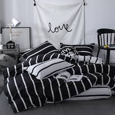 31 pieces of bedding from walmart that look both comfortable and stylish. Simple Stylish Style Bedding Set Black White Stripe Home Decor Starry Bed Sheet Clouds Pillow Cover Child Adult Quilt Cover From Sophine08 51 51 Dhgate Com