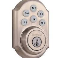 Satin Nickel 910 SmartCode Traditional Electronic Deadbolt ...