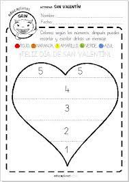 Ficha San Valentin Preescolar Colorea Con Numeros Infantil Gratis Actividades De Amistad Manualidades De San Valentin Para Ninos Actividades Del Dia De San Valentin