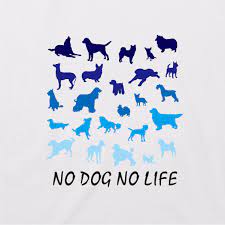 NO DOG NO LIFE」 おもしろパロディ猫シルエットＴシャツ （ホワイト） | 名入れTシャツなら記念日Tシャツ.ｃｏｍ