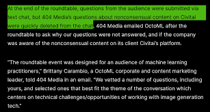Joseph Cox on X: Weve been reporting on CivitAI and OctoML for months and  never received responses to our inquiries. So, we joined a virtual event to  try to ask questions about
