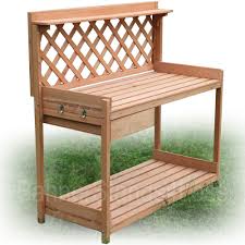 Create a garden bench to maximize use of your outdoor living space. How To Build A Cedar Potting Bench Garden Greenhouse