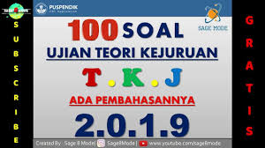 Soal pilihan ganda kelas x 1. Soal Unbk Kejuruan Tkj 2019 Di Lengkapi Pembahasan Youtube