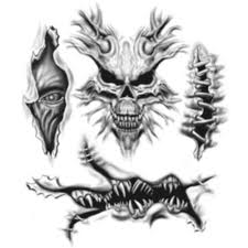 Tattoo Torn Filler Large Evil Skull Tattoo Tattoo Filler Tattoo Designs Men