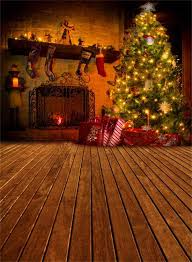 Vinyl Photography Background Christmas Candles Decorative Photo Backdrop Sale