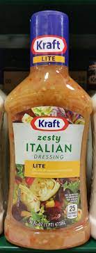 Zesty Italian Dressing Lite - Kraft - 16 Fl Oz