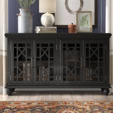 Grondin 4 Door Sideboard Acacia Wood Sideboard Accent Doors Sideboard