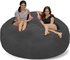 Chill Sack Bean Bag Chair Giant 7 Memory Foam Furniture Bean Bag Big Sofa With Soft Micro Fiber Bean Bag Chair Modern Bean Bag Chairs Big Sofas
