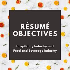 Sample Objectives For A Resume For The Hospitality Industry Toughnickel Money