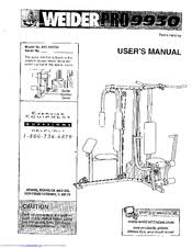 Weider Pro 9930 User Manual Pdf Download