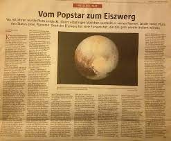 Er bekam den namen pluto und das sonnensystem mit ihm einen neunten planeten. Pluto Der Gluckliche Zwergplanet Zeiss Planetarium Jena