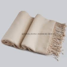 cream cashmere pashmina silk blend shawl wrap