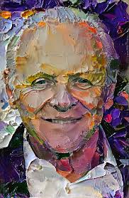 Feel free to explore, study and enjoy paintings with paintingvalley.com Anthony Hopkins Thick Paint Portrait 2 Digital Art By Yury Malkov