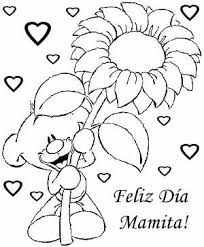 Pinta y colorea estos dibujos tan bonitos que hemos preparado para celebrar el día de la madre. Imagenes Para Descargar Del Dia De La Madre Con Mensajes Para Colorear