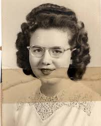 Photograph of one of the many times Marion Ross visited her home town. She  stands with a hand
