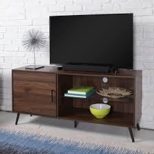 Great savings & free delivery / collection on many items. Reviews For 52 In Dark Walnut Wood Tv Stand 55 In With Glass Doors Hd52norgsdw The Home Depot