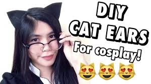 HOW TO MAKE DIY CAT EARS :3 CAT COSPLAY