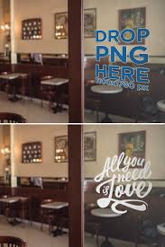 Stickers are popular and effective promotional tools for any business. Placeit Mockup Of A Door Window Decal Inside A Coffee Shop Window Decals Shop Window Design Vinyl Doors