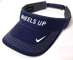Dry Fit Nike Wheels Up Sun Visor Navy Blue White Swoosh Golf Hat Men Women Euc Nike Visor Hats For Men Visor Hats