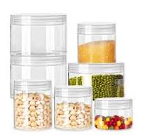 Wholesale 20g 50g 100g 4oz 8oz 10oz 100ml 200ml 250ml 400ml 560ml PET Clear  Food Plastic Jars with Lids