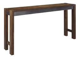 Torjin Brown And Gray Long Counter Height Dining Table Counter Height Dining Room Tables Counter Height Dining Table Dining Room Table