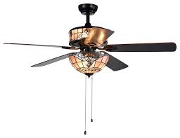 The ceiling fan is also equipped with a summer and winter mode. Orla 6 Light Baroque Tiffany 5 Blade 52 Black Ceiling Fan Victorian Ceiling Fans By Warehouse Of Tiffany Inc Houzz