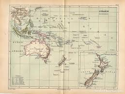 Los controles a la derecha animan el mapa. Mapa Original Siglo Xix Oceania Australia Buy Antique Cartography Until The 19th Century At Todocoleccion 125423855