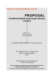 Maybe you would like to learn more about one of these? Top Pdf Proposal Bantuan Modal Usaha 123dok Com