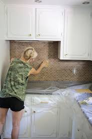 Classic uniform squares black glass mosaic tile backsplash kitchen wall mto0294. How To Paint A Tile Backsplash A Beautiful Mess
