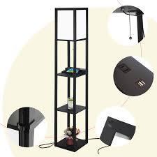 The mainstays combo floor lamp is two lamps in one. Mainstays Charcoal Metal Transitional Etagere Shelf Floor Lamp 69 H Walmart Com Walmart Com