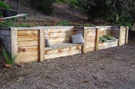 Pin By Jeni Anderson On Outdoor Living Wood Retaining Wall Backyard Retaining Walls Landscaping Retaining Walls