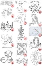 Patterns increase in size as they go down the page. Free Hand Embroidery Patterns Needle Work