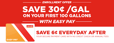 Circle k gas & gift card. Save 30 Gallon With Easy Pay Circle K
