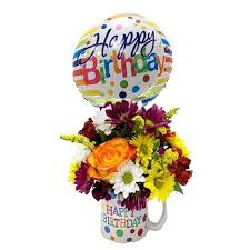 Your birthday balloons stock images are ready. Happy Birthday Mug Enchanted Florist Taos Taos Nm Flower Shop