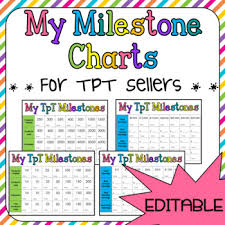 Milestones Chart For Tpt Sellers